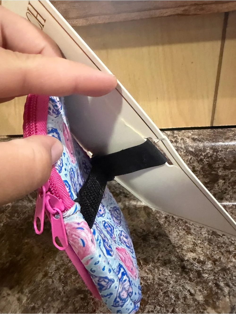 Simply Southern Pink and Blue Tumbler Pouch Phone Holder